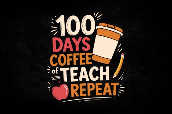 Coffee Teach Repeat Caffeine T-shirts Graphics & Crafts