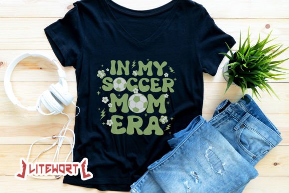 Flower in My Soccer Mom Era Graphics & T-Shirt Designs