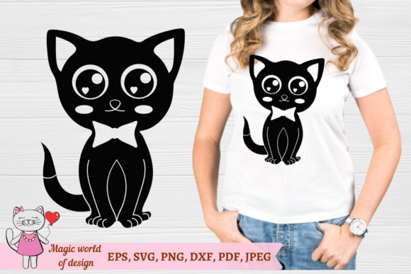 Halloween Black Cat SVG, Graphics