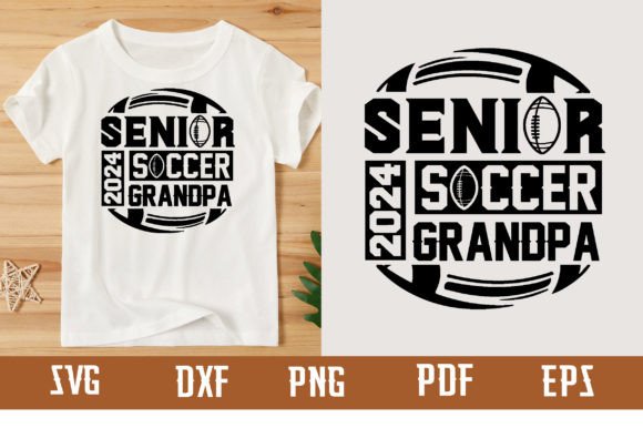 Senior 2024 Soccer Grandpa Svg Design