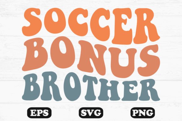 Soccer Bonus Brother Retro Wavy T-shirt